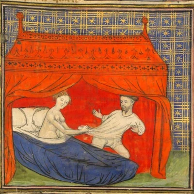 La seduzione forzata, miniatura da Le livre de Lancelot du Lac